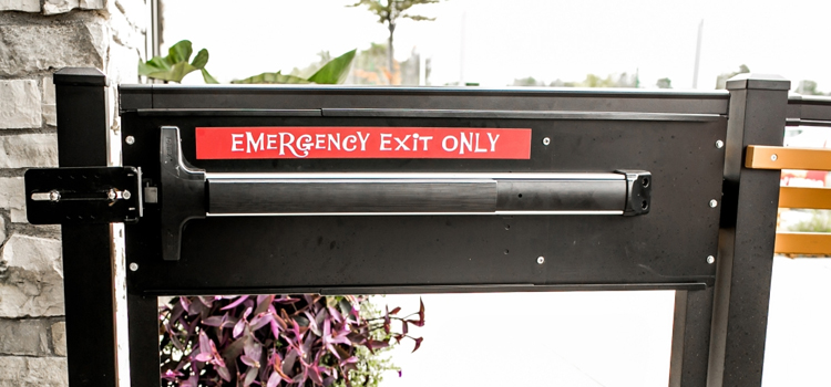 emergency push bar installation in Ventura